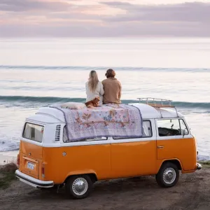 Woven Reversible Picnic Travel Rug