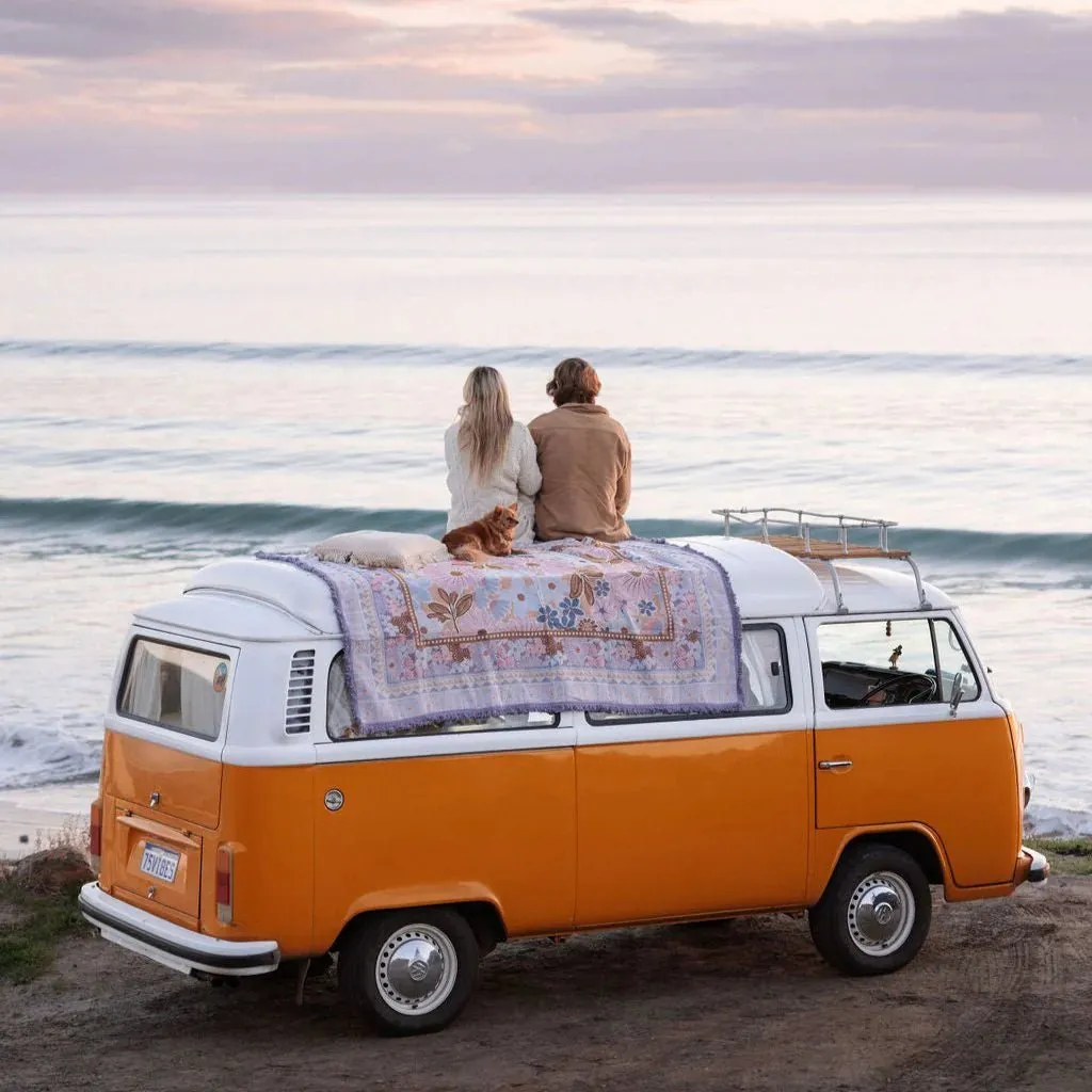 Woven Reversible Picnic Travel Rug