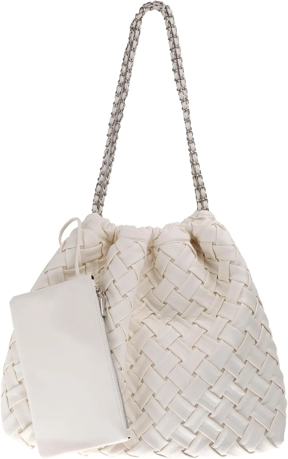 Woven Tote Bag for Women Large Summer Beach Hobo Handbags Handmade Top-handle Shoulder Bag with Purse