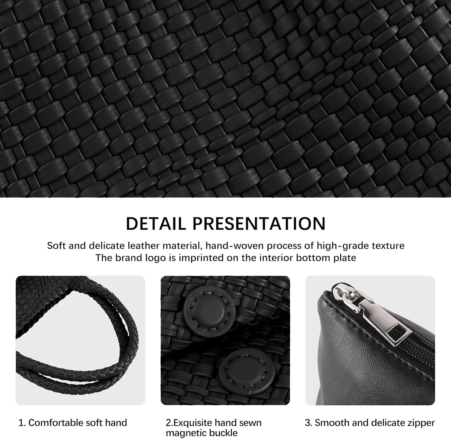 Woven Tote Bag Womens Purse Vegan Leather Shoulder Handbags Fashion Summer Beach Tote Bags Large Travel Totes