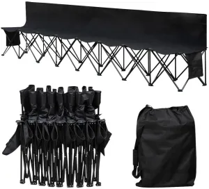 Yaheetech Foldable Sideline Bench 600D Oxford Double Layer Fabric
