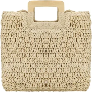 YYW Straw Tote Bag Women Hand Woven Large Casual Handbags Hobo Straw Beach Bag with Lining Pockets for Daily Use Beach Travel