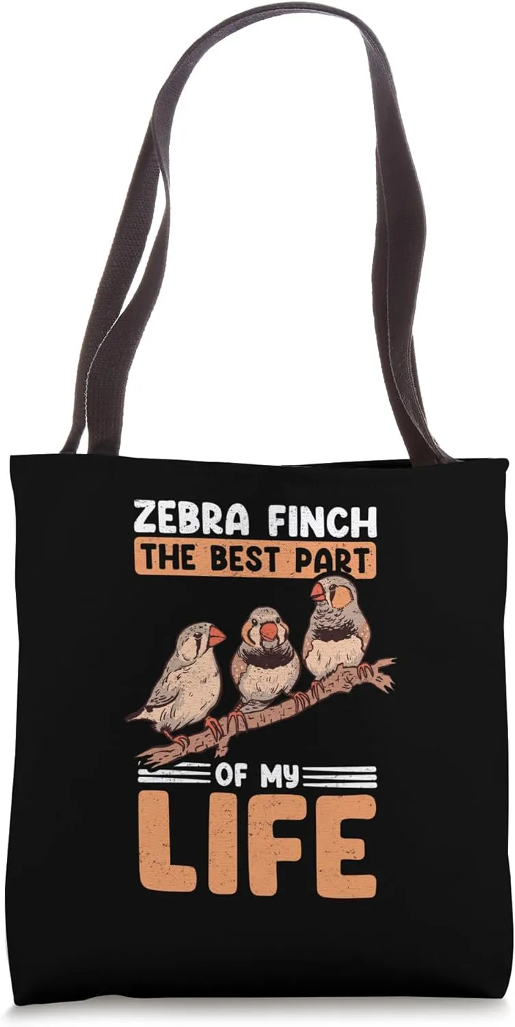 Zebra Finches Pet Bird Dad Mom Zebra Finch Tote Bag
