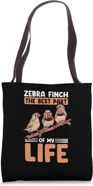 Zebra Finches Pet Bird Dad Mom Zebra Finch Tote Bag