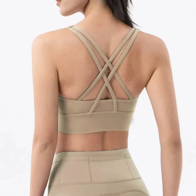 Zoey Cross Back Sports Bra