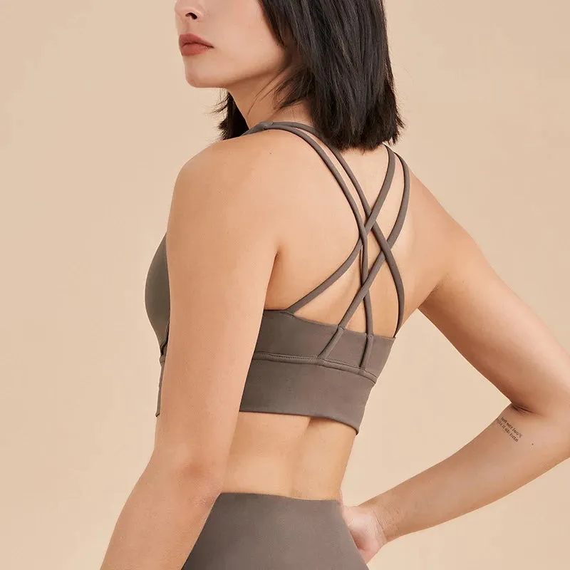 Zoey Cross Back Sports Bra
