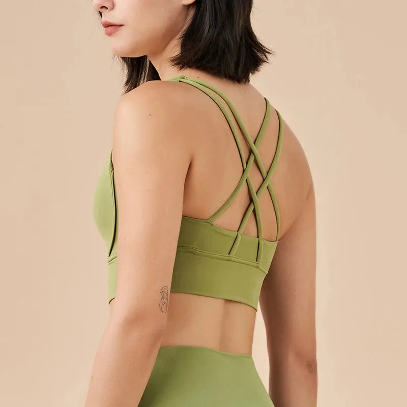 Zoey Cross Back Sports Bra