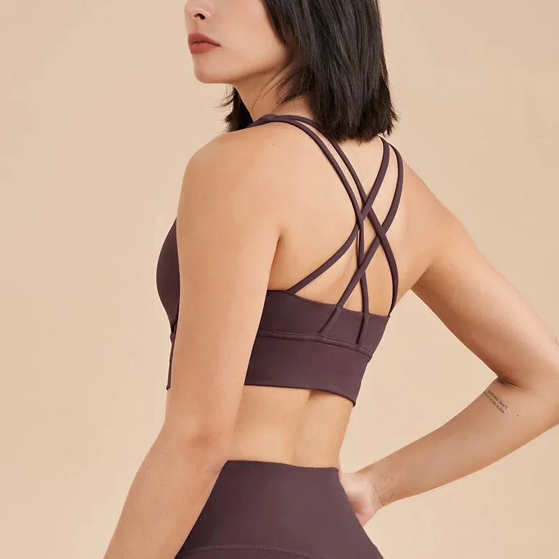 Zoey Cross Back Sports Bra