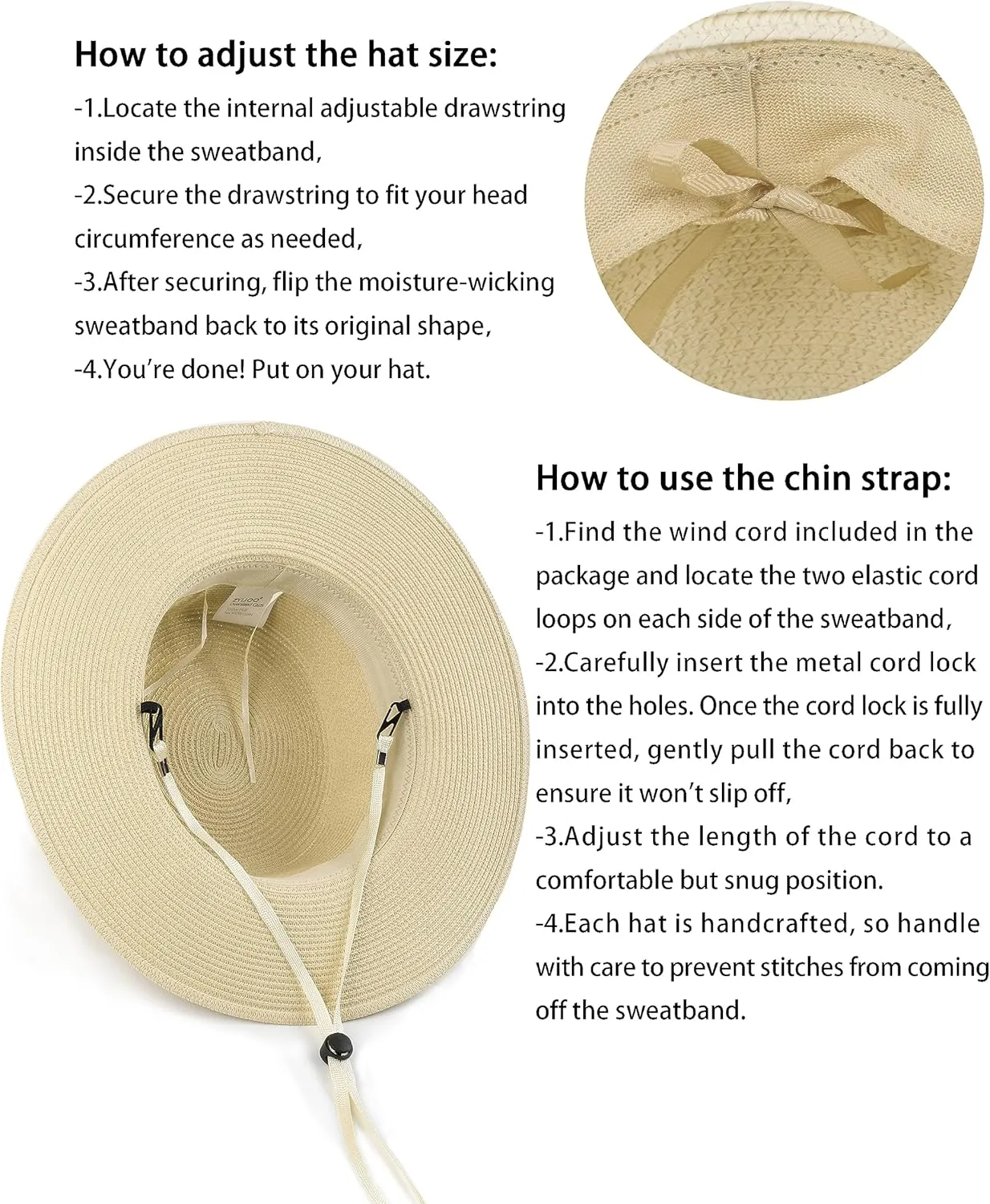 Zylioo XXL Oversize Straw Boater Hats,Large Summer Travel Sun Hats,UV Protection Packable Beach Hat with Chin Strap